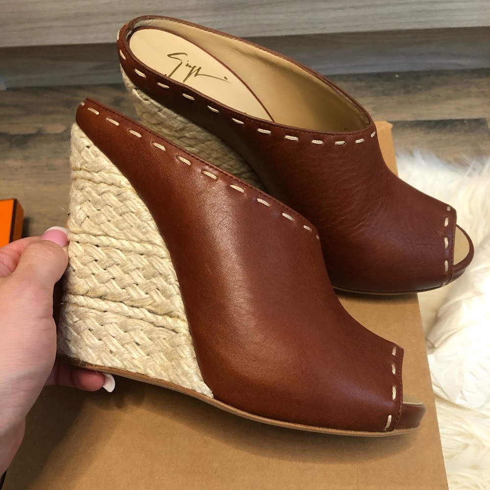 Giuseppe zanotti mule wedges 37.5